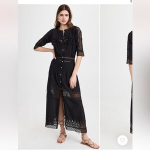 Love shack fancy black dress M good condition